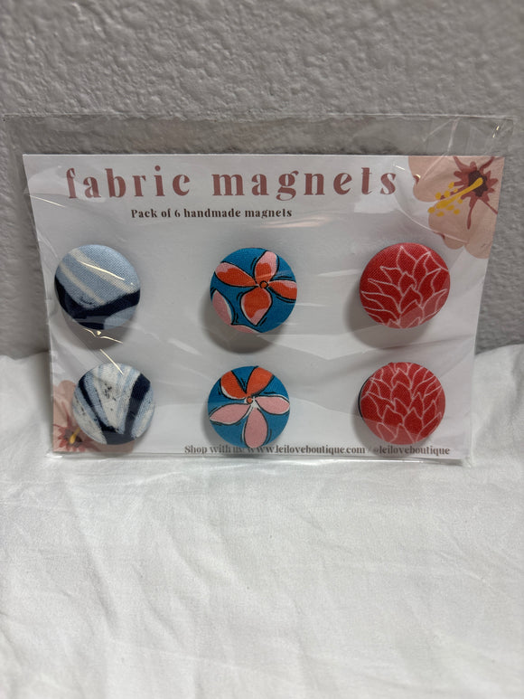 6 PACK FABRIC MAGNETS - #3