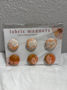 6 PACK FABRIC MAGNETS - #8