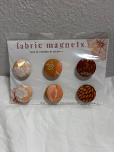 6 PACK FABRIC MAGNETS - #7