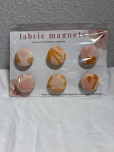 6 PACK FABRIC MAGNETS - #6