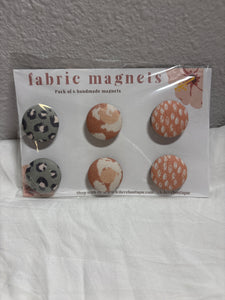 6 PACK FABRIC MAGNETS - #5