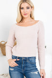 SALE - BLUSH PINK KNIT SWEATER