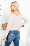 SALE - BLUSH PINK KNIT SWEATER